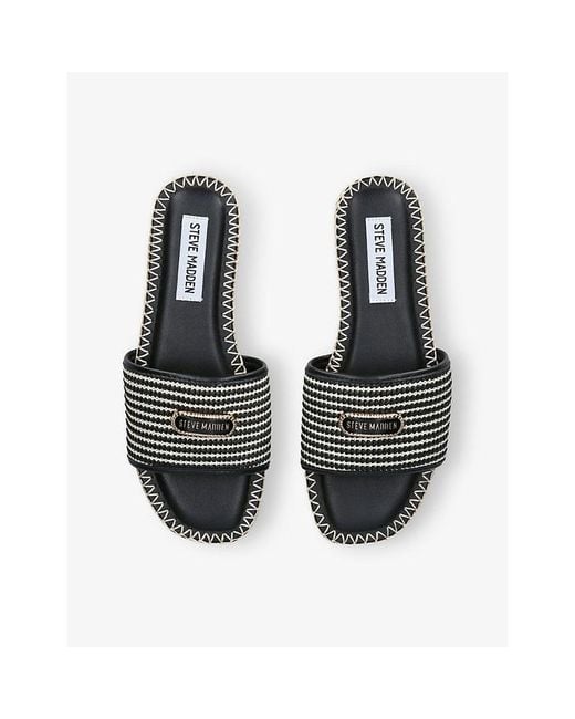 Steve Madden Multicolor Tropics Raffia Sliders