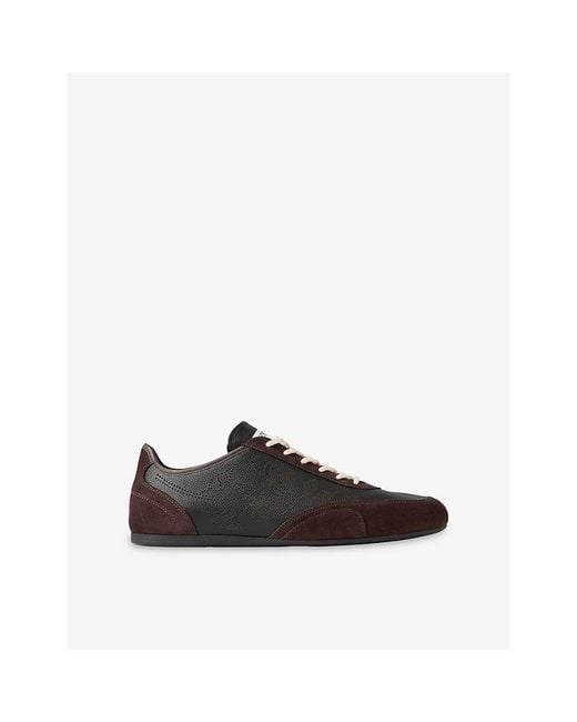Jimmy Choo Black Sunny M Suede And Leather Trainers
