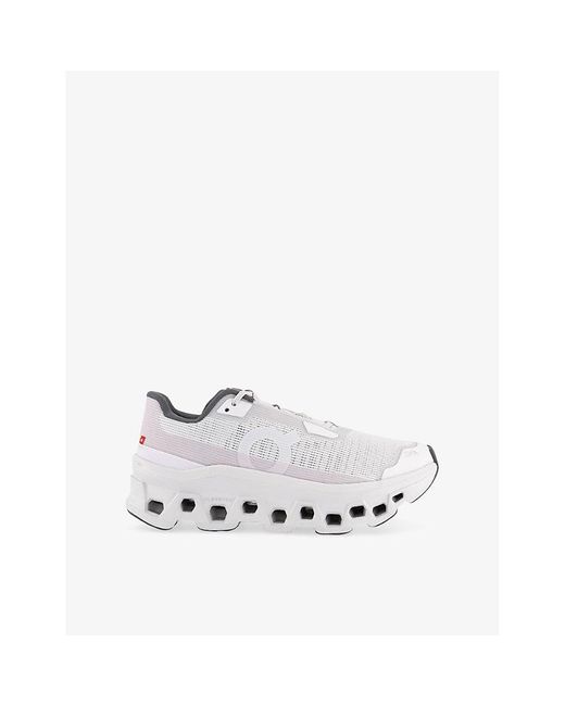 On Shoes White Cloudmster Void Mesh Low-Top Trainers