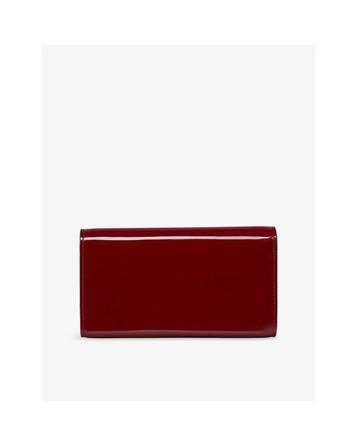 Christian Louboutin Red Bettina Patent-Leather Wallet-On-Chain for men
