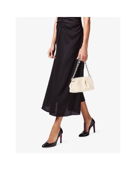 Christian Louboutin White Eva Small Nappa-Leather Shoulder Bag