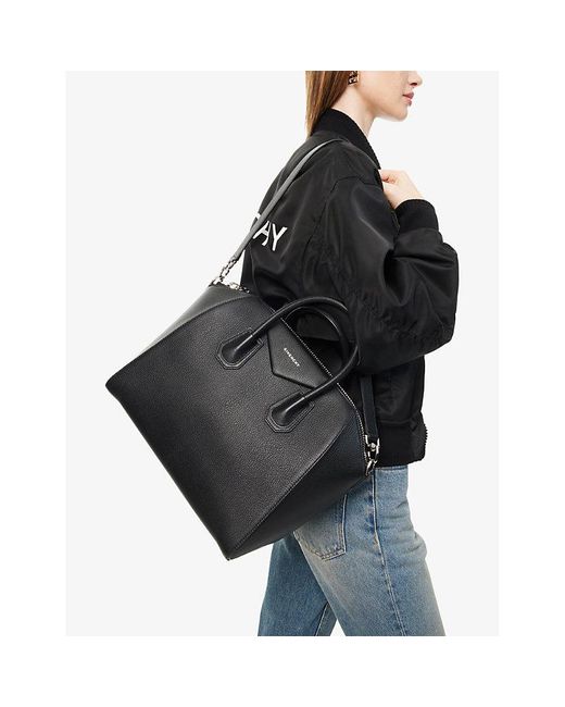 Givenchy Black Antigona Medium Leather Top-handle Bag