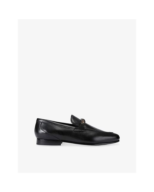 Kurt Geiger Black Alton Leather Loafers for men