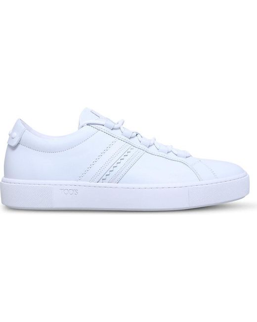 Tod's White Low-Top Leather Trainers for men