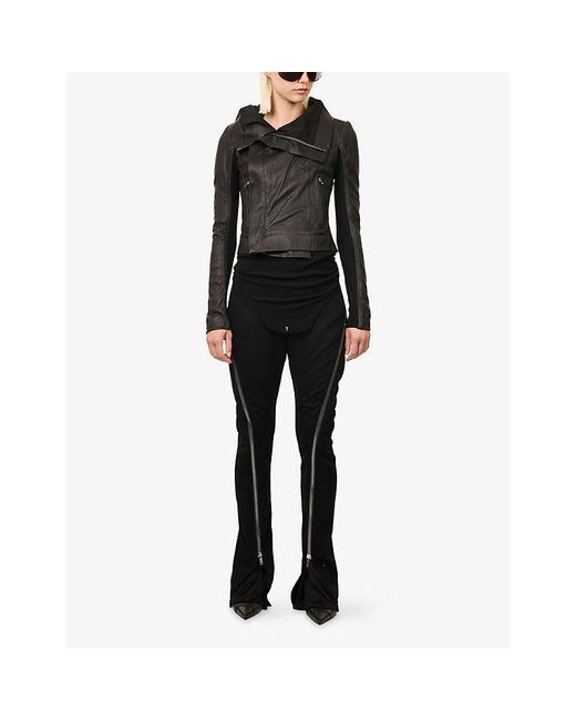 Rick Owens Blue Bolan Zip-Around Wool Trousers