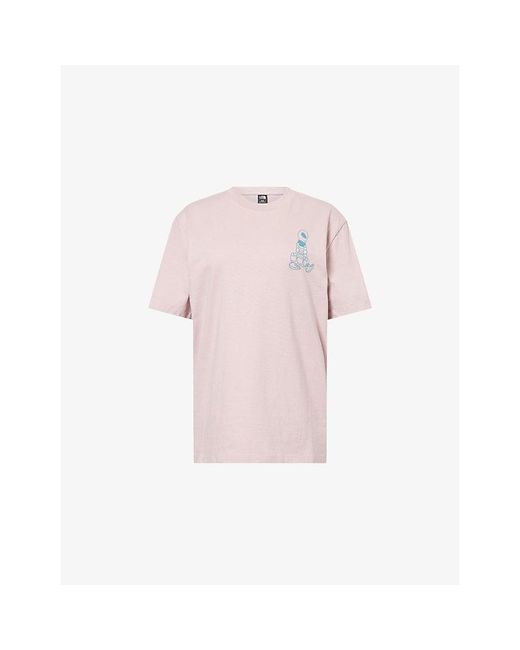 The North Face Pink Alien Graphic-Print Cotton T-Shirt