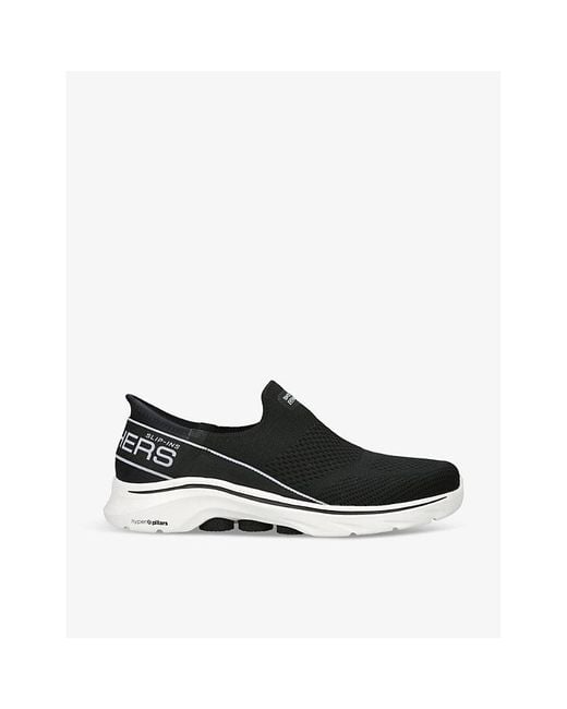 Skechers Black Go Walk 7-mia Knitted Low-top Trainers