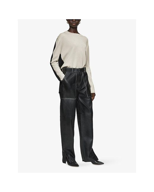 Joseph Multicolor Colour-Block Wool And Silk Jumper
