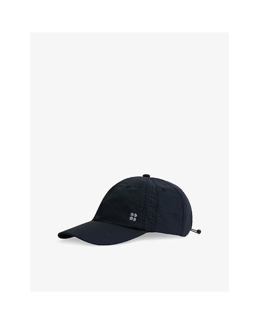 Sweaty Betty Blue Swiftie Pace Logo-Badge Woven Baseball Cap