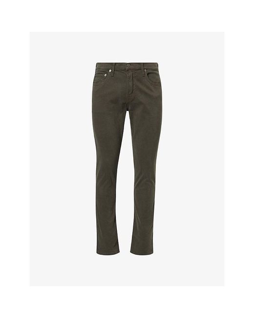 Citizens of Humanity Green London Slim-Fit Stretch-Cotton Blend Trousers for men