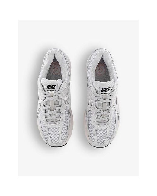 Nike White Zoom Vomero 5 Logo-embossed Leather And Mesh Low-top Trainers for men