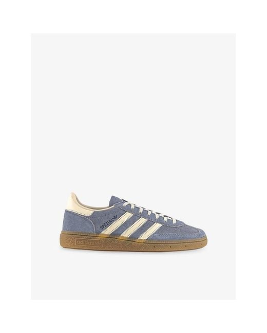 Adidas Blue Handball Spezial Suede Low-Top Trainers