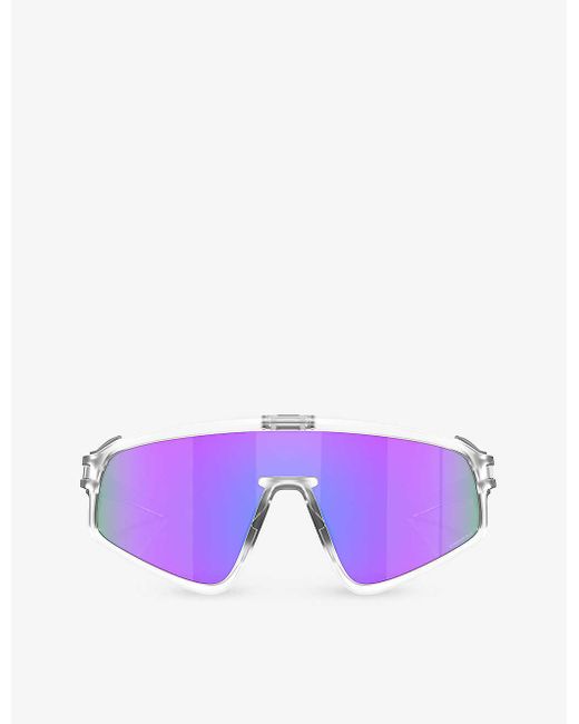 Oakley Purple Oo9404 Latch Shield-frame Acetate Sunglasses