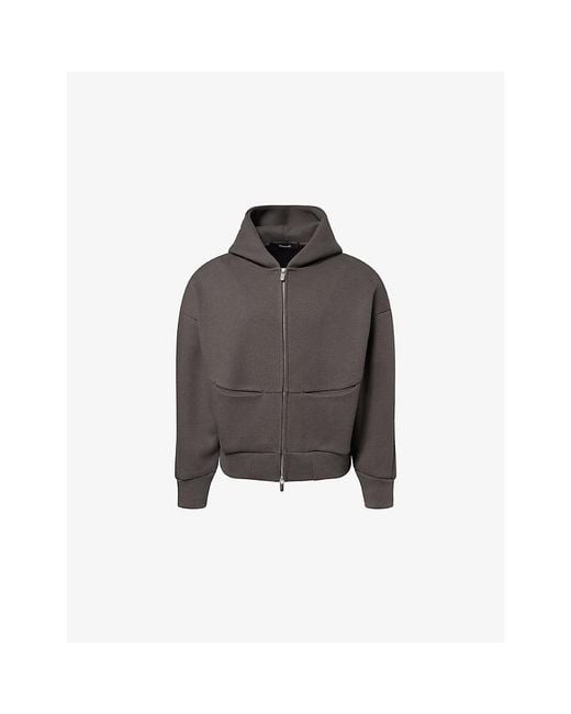 Seventh Brown V2 Panelled Cotton-Blend Hoody for men