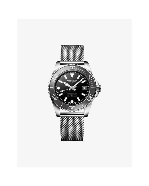 Longines White Hydroconquest Ceramic Bezel Stainless-Steel Automatic Watch 39Mm for men