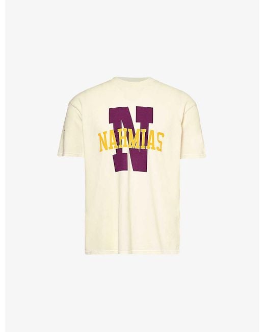 NAHMIAS White Teams Logo-print Cotton-jersey T-shirt X for men