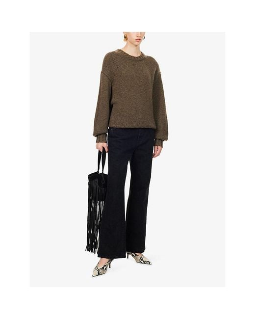 Khaite Green Gemma Round-Neck Cashmere Jumper