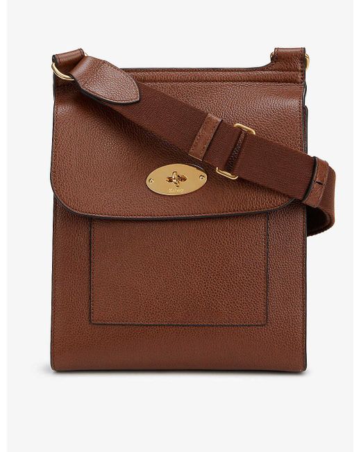 Mulberry Antony Leather Cross-body Bag in Brown | Lyst Canada