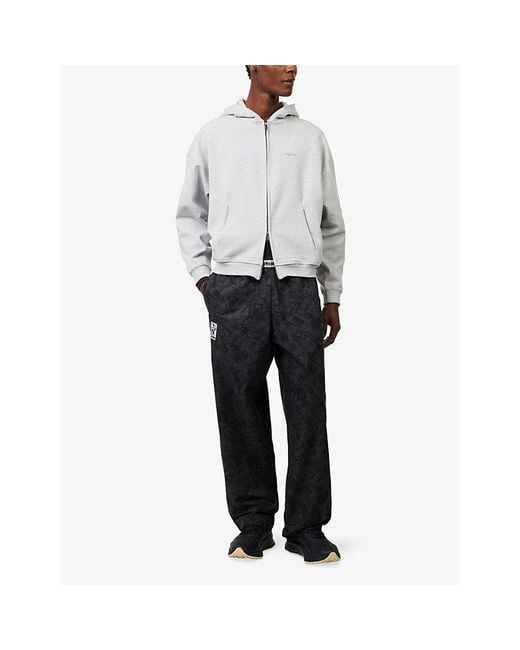 GYMSHARK White Training Evolved Zip-Up Cotton-Blend Hoody for men