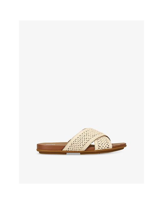 Fitflop Natural Gracie Raffia Sliders