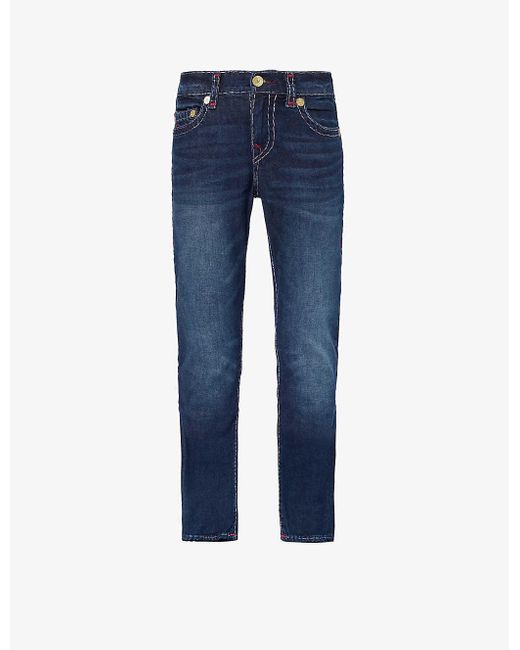 True Religion Blue Rocco No Flap Mid-rise Slim-fit Jeans for men