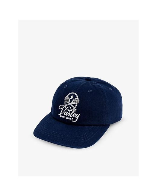 Varley Blue Noa Club Brand-embroidered Cotton Baseball Cap