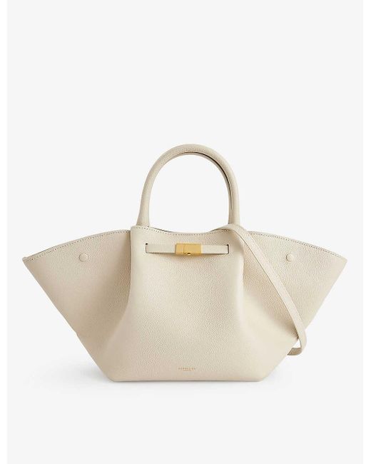 DeMellier London Natural The Midi New York Leather Tote Bag