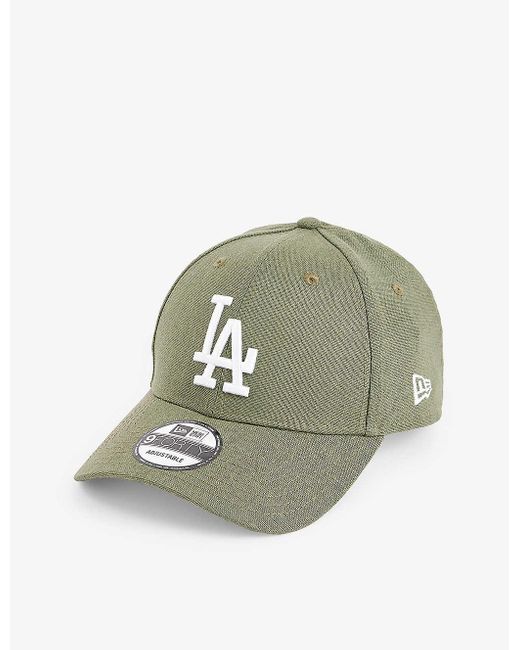 KTZ Green 9forty La Dodgers Woven-blend Baseball Cap for men