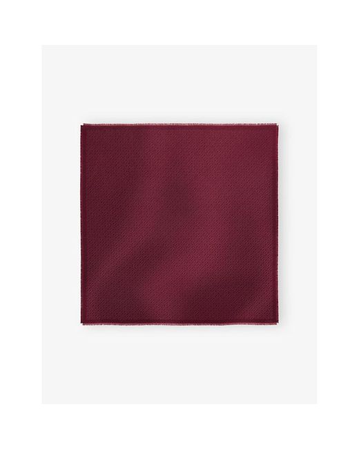 Cartier Purple C De Wool And Silk Shawl