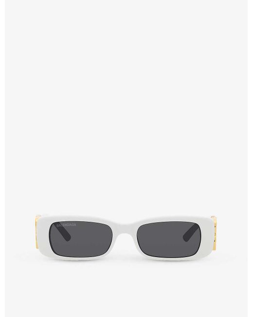 Balenciaga Multicolor Bb0096s Rectangular-frame Acetate Sunglasses for men