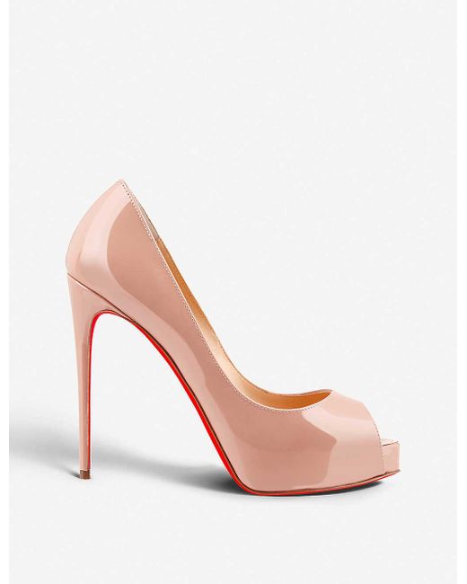 Christian Louboutin Pink New Very Prive 120 Patent-leather Courts