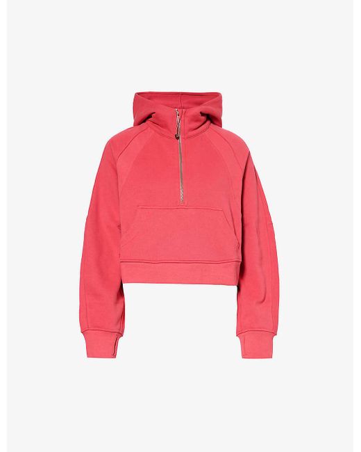 lululemon athletica Scuba Brand-embroidered Cotton-blend Hoody