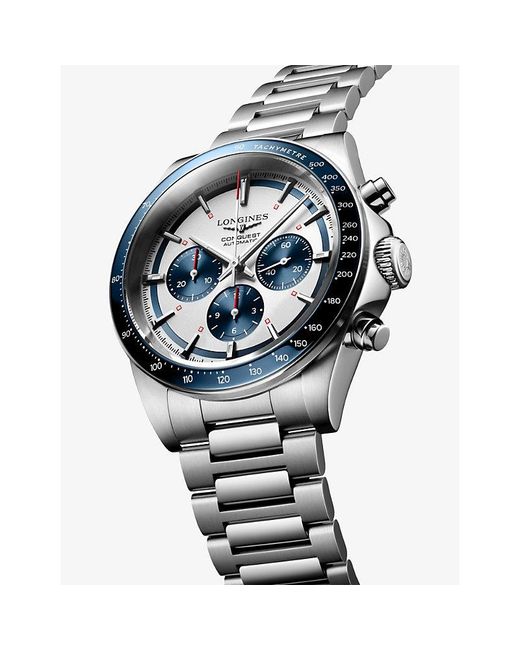 Longines Multicolor L3.835.4.98.6 Conquest Chronograph Stainless-Steel Automatic Watch for men