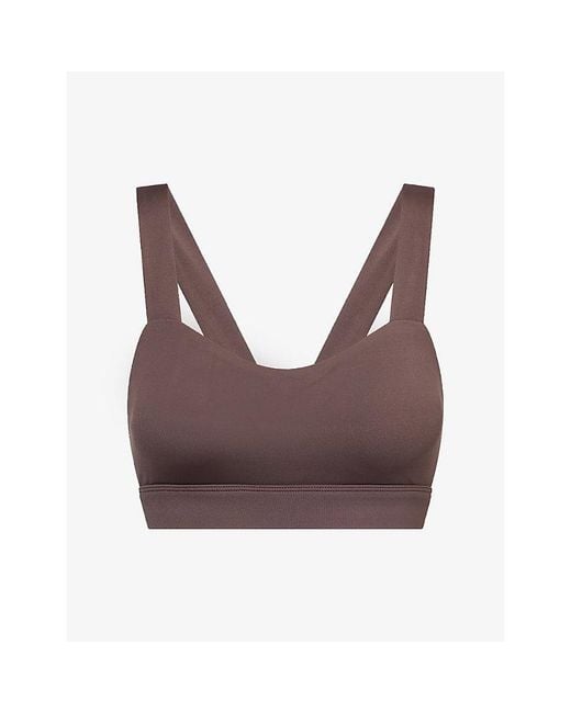 Sisterly Tribe Brown Softsculpt Sweetheart Sports Bra