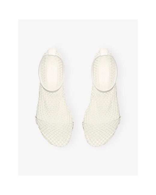 Steve Madden White Mino Leather Shoes