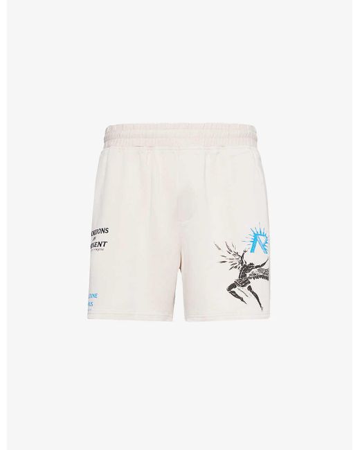 Represent White Icarus Graphic-print Woven Shorts Xx for men