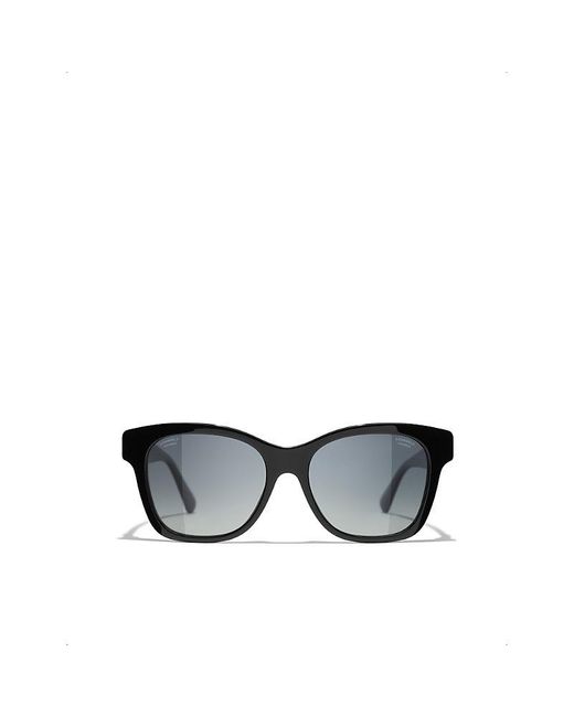 Chanel Black Square Sunglasses