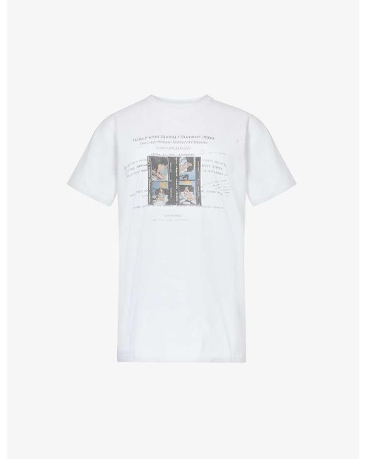 Bella Freud White Lady Behave Graphic-print Cotton-jersey T-shirt