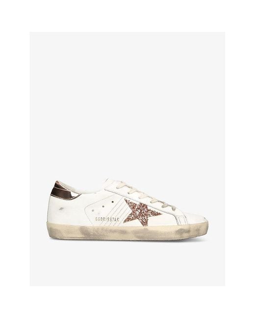 Golden Goose Deluxe Brand Natural Super-star 11705 Leather Low-top Trainers