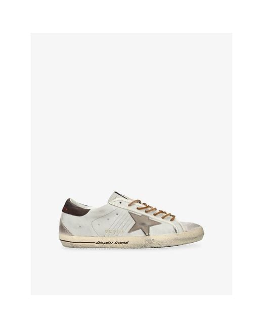 Golden Goose Deluxe Brand White Super Star 60601 Leather Trainers for men