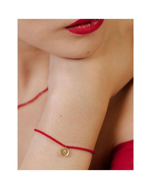 Monica Vinader White Linear Friendship 18Ct-Plated Vermeil Sterling Bracelet