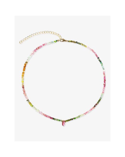 La Maison Du Couturier Metallic Amadeus Ines 18Ct Vermeil And Tourmaine Necklace