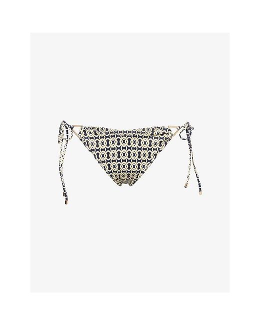 Away That Day White Gili Bikini Bottoms
