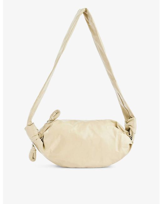 Lemaire Natural Soft Croissant Small Leather Shoulder Bag