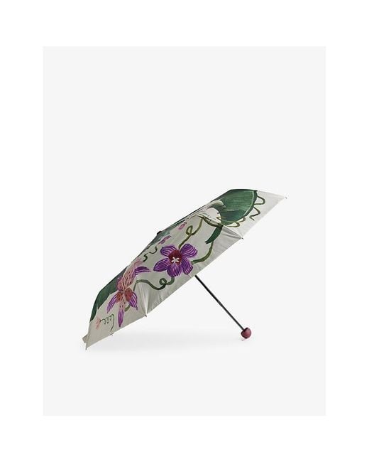 Farm Rio Multicolor Graphic-Print Woven Umbrella