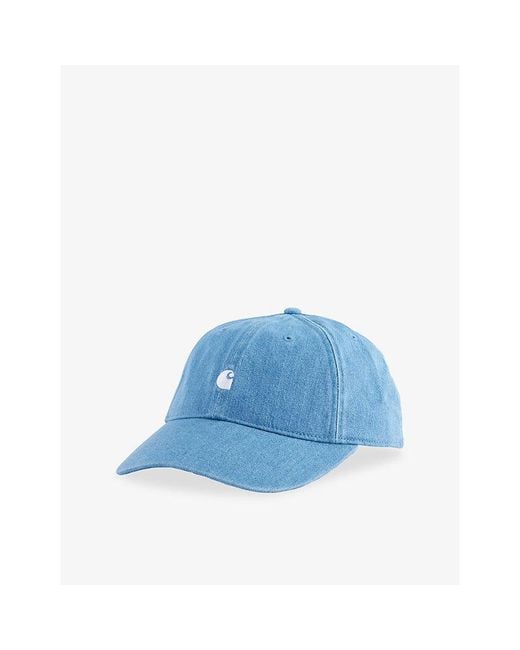Carhartt Blue Lucas Logo-Patch Cotton Cap