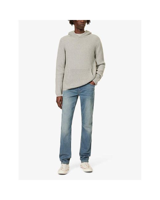 PAIGE Blue Federal Slim Straight-leg Mid-rise Stretch-denim Blend Jeans for men