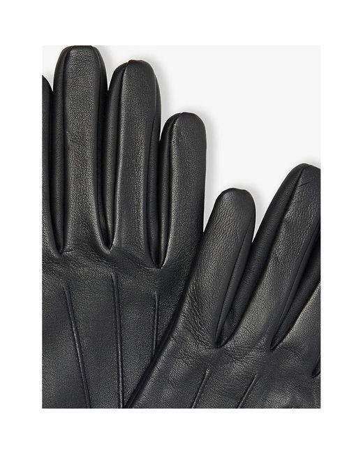 Dents Black Andover Leather Gloves for men