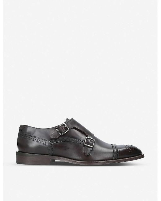 Kurt Geiger Black Raphael Leather Shoes for men