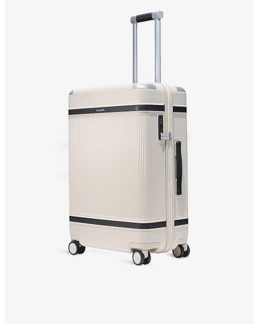 Paravel White Aviator Grand Recycled-polycarbonate Suitcase